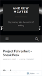 Mobile Screenshot of andrewmcatee.com