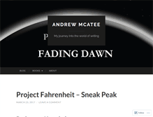 Tablet Screenshot of andrewmcatee.com